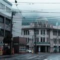 雨の函館十字街