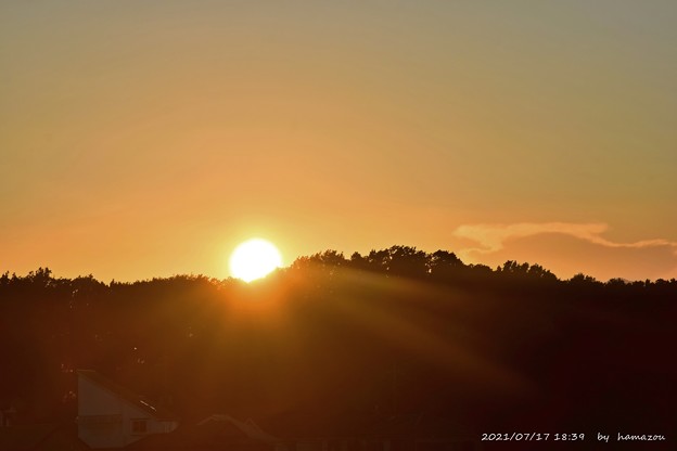 写真: 夕陽(210717)