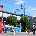 写真: 駅前の夏風情