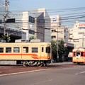 写真: 19970723伊予鉄平面交差＠大手町