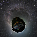 写真: 奥大井レインボーブリッジ　星空  Little Planet