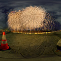 写真: 2022年8月7日　清水みなと祭り　花火大会　360度パノラマ写真(4)