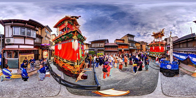 高山祭 宝珠台 360パノラマ写真