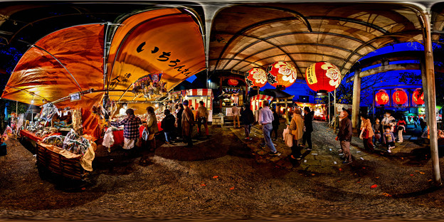 写真: 清水・西宮神社大祭(「おいべっさん」) 360度パノラマ写真