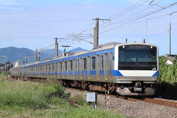写真: 常磐線　E531系K420編成　327M　普通 勝田 行　2021.09.10