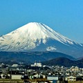 新幹線内からの富士山
