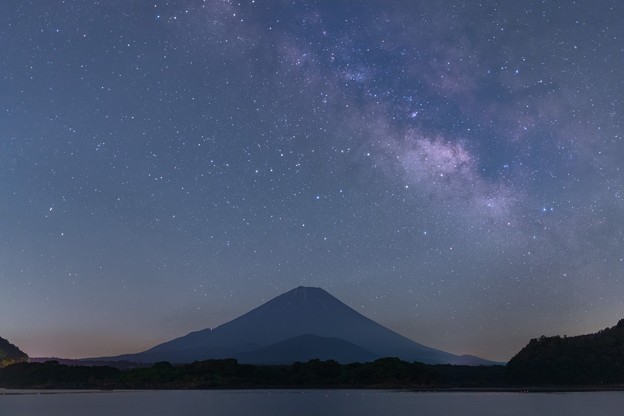 Photos: 富士と天の川　精進湖にて　その２