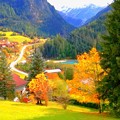 写真: 秋のスイス