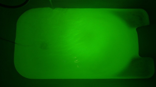 ノボピン 松の精_お湯の色（紫外線）