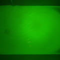 写真: ノボピン 松の精_お湯の色（紫外線）
