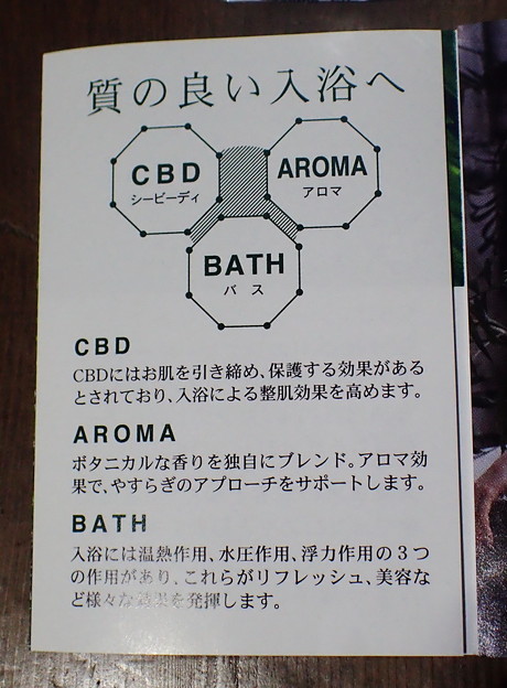 CBDを含む入浴剤2