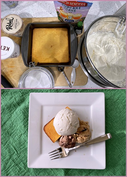 Guilt Free Cake and Ice Cream  4-3-23