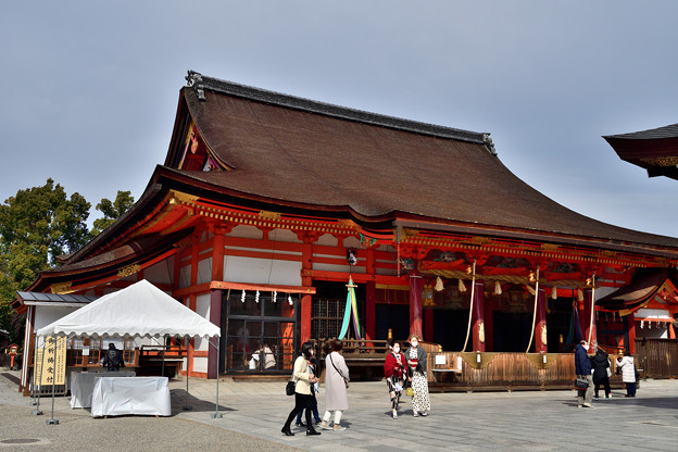 写真: 2021_0228_140317　八坂神社本殿