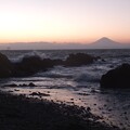 森戸海岸／富士山