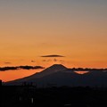 写真: 夕焼け富士