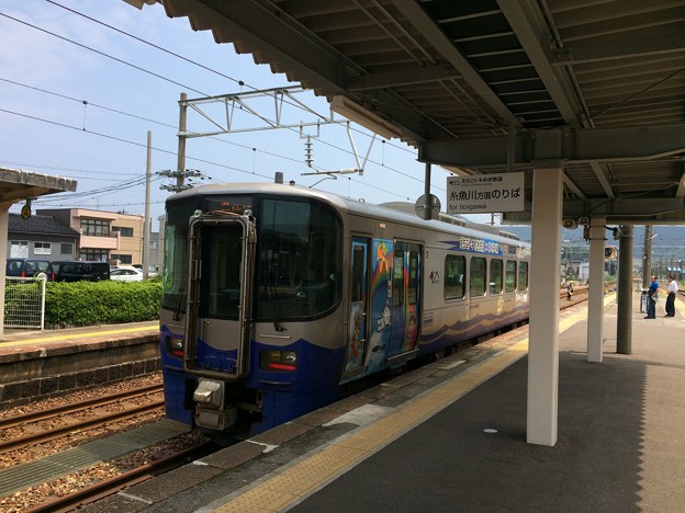 写真: 泊駅６　〜えちごトキめき鉄道日本海ひすいライン　ディーゼルカー〜