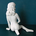 写真: 紙粘土人形裸婦像１０１後ろ