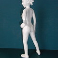 写真: 紙粘土人形裸婦像１０３後ろ