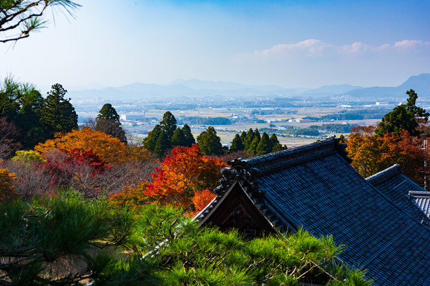 写真: 百済寺の秋