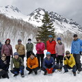 写真: 日本の山 雪山講習会S2 りんどう平で晴れました
