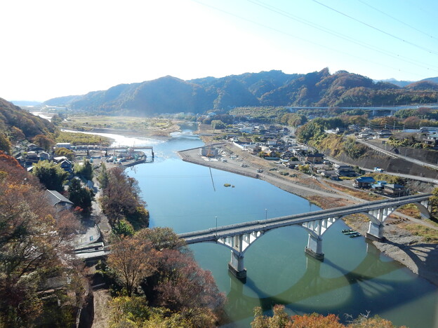 Photos: 小倉橋とリニア橋梁工事