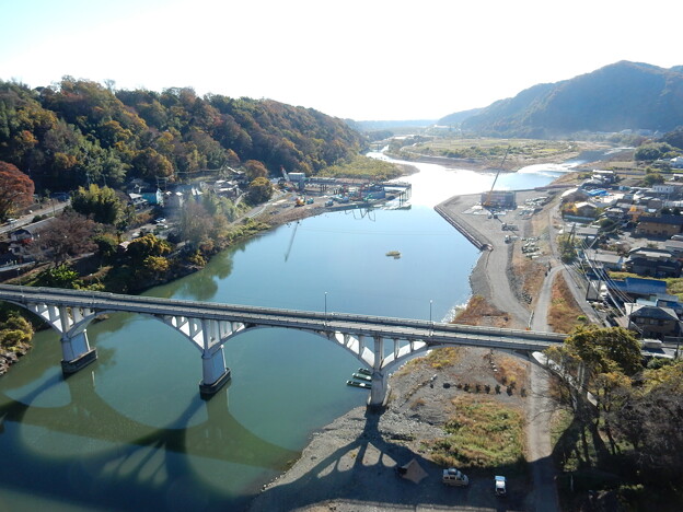 Photos: 小倉橋とリニア橋梁工事
