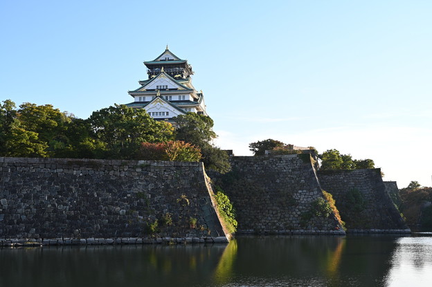 大阪城と内堀
