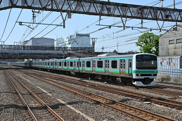 写真: 常磐線普通列車 (E231系)