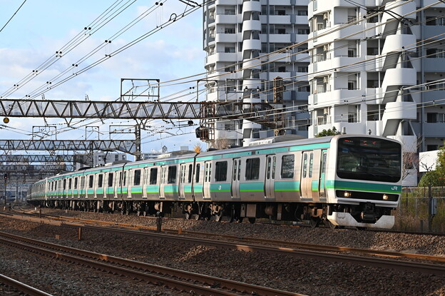 写真: 常磐線快速電車 (E231系)