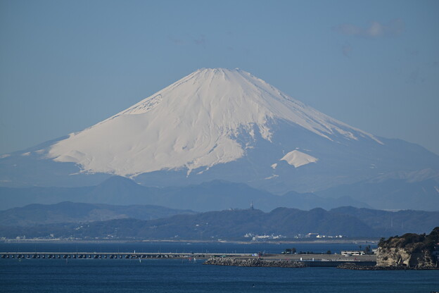 稲村ケ崎からの富士山