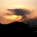 写真: 夕方の奇妙な雲
