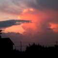 夕焼けの雲
