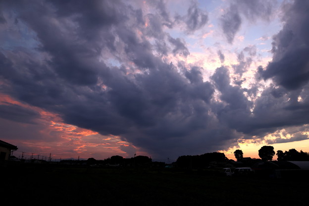 ８月３日の夕方の雲