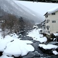 湯桧曽川雪風景