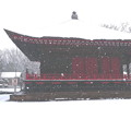 木の宮地蔵堂への降雪