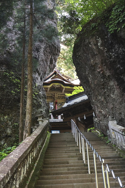 榛名神社の壮観な参道