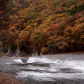 写真: 吹割の滝の秋