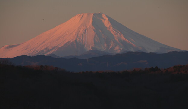 写真: ２０２４年元日の富士山
