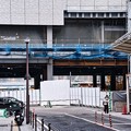 写真: 広島駅南口建設中
