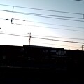 写真: 早朝のJR貨物列車