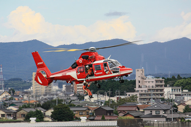 写真: 名古屋市消防航空隊 エアバスヘリコプターズ AS365N3 Dauphin2 JA08AR ひでよし IMG_6873-2