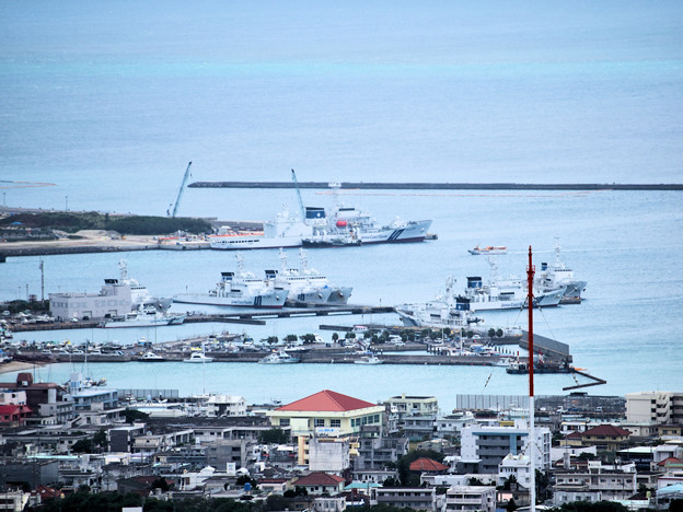 写真: 巡視船あさづき・バンナ展望台から