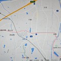 ルート地図２・近鉄大輪田駅→奈良県第二浄化センター