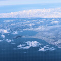 写真: 函館山・機上から