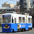 【鹿児島市電】9500形　9506号車(VISAラッピング車両)