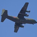 写真: K川上空・C-130 ハーキュリーズ