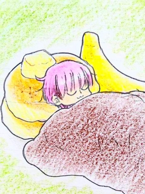 デカめのパンケーキ枕〜もちもちバナナクッション添え〜