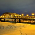 写真: 初冬の旭橋