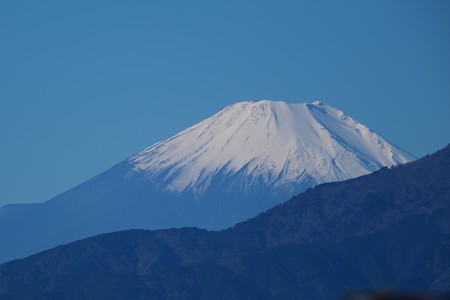 2021.11.28　駅前　富士山