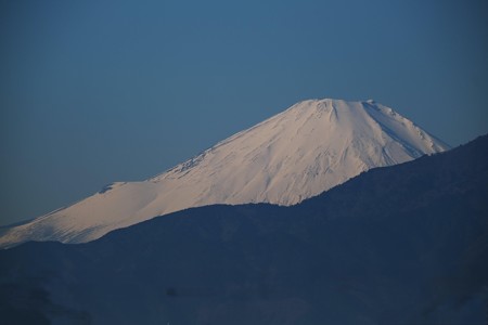 2021.12.21　駅前　富士山